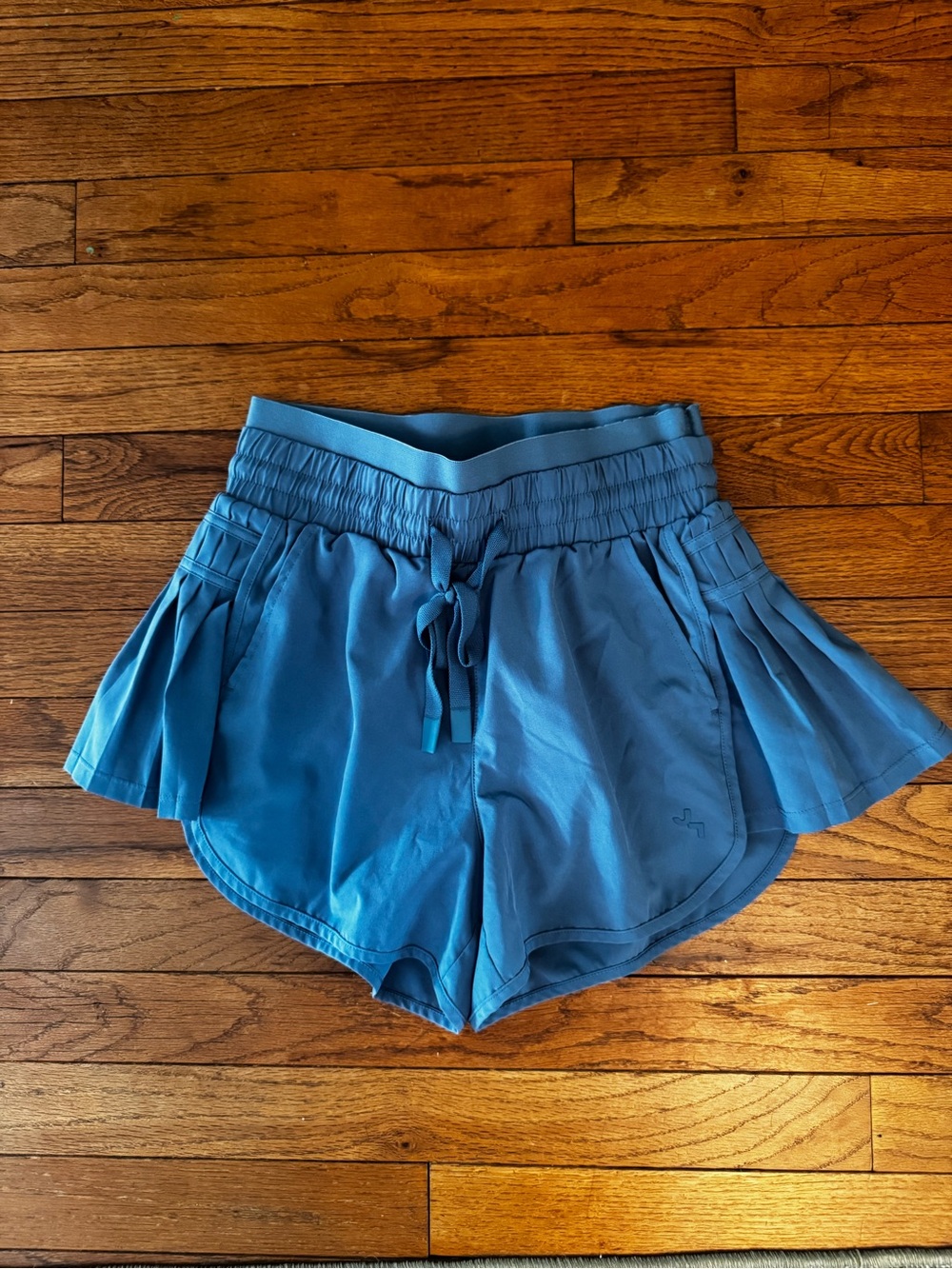 Women's Athletic Shorts with Pleated Sides
